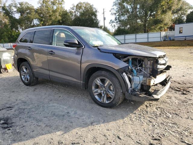 5TDYZRFH7JS269332 - 2018 TOYOTA HIGHLANDER LIMITED GRAY photo 4