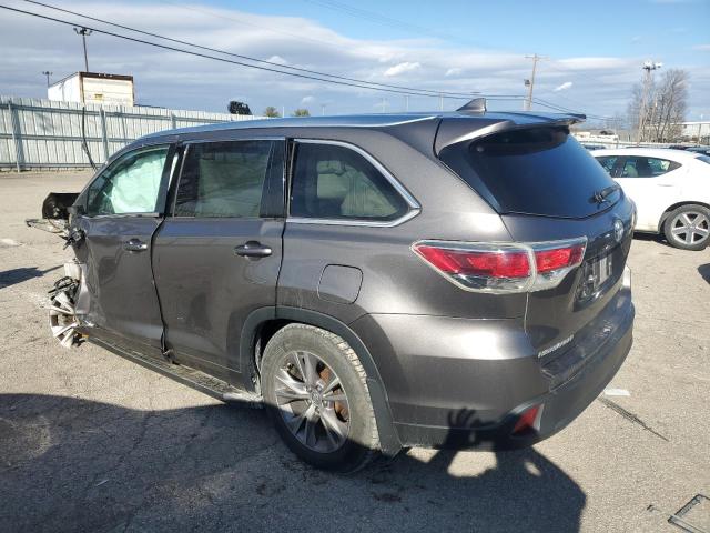 5TDJKRFH6ES037171 - 2014 TOYOTA HIGHLANDER XLE Boz foto 2