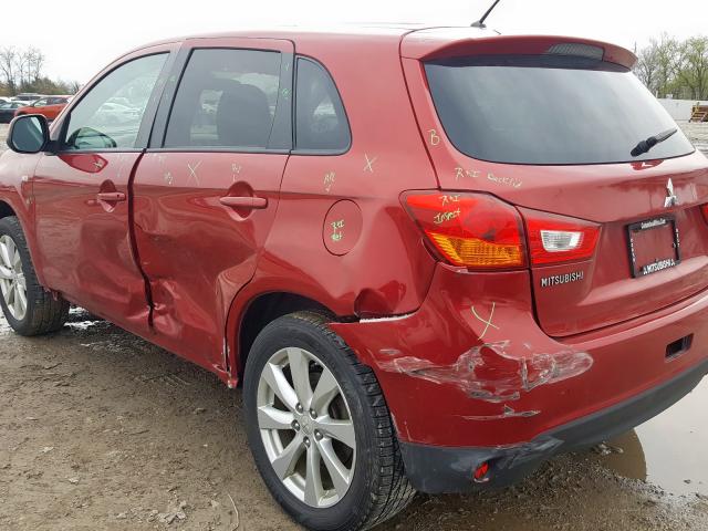 4A4AP3AU5EE028267 - 2014 MITSUBISHI OUTLANDER SPORT ES  photo 9