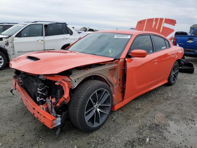 2C3CDXGJ0JH329730 - 2018 DODGE CHARGER R/T 392 ORANGE photo 1