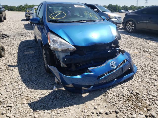 JTDKDTB33D1540495 - 2013 TOYOTA PRIUS C BLUE photo 9