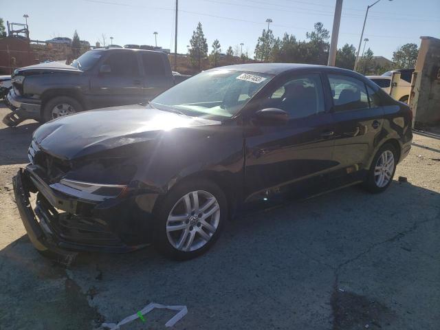 3VW2K7AJ0FM355711 - 2015 VOLKSWAGEN JETTA BASE BLACK photo 1