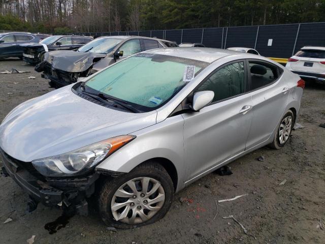 5NPDH4AE7CH072980 - 2012 HYUNDAI ELANTRA GLS SILVER photo 1