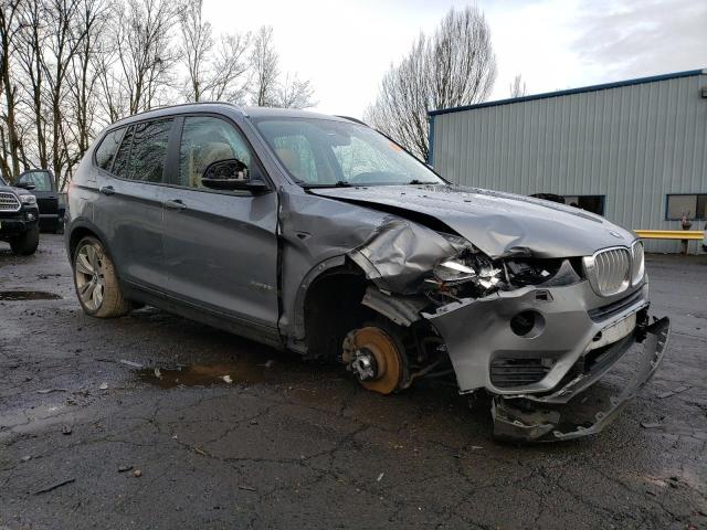 5UXWX7C57F0K33127 - 2015 BMW X3 XDRIVE35I GRAY photo 4