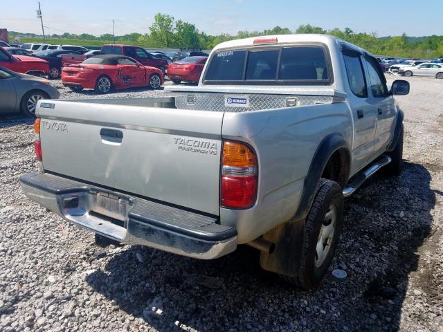 5TEGN92N22Z022226 - 2002 TOYOTA TACOMA DOUBLE CAB PRERUNNER  photo 4
