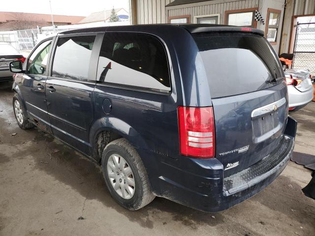 2A8HR44H28R675102 - 2008 CHRYSLER TOWN & COU LX BLUE photo 2