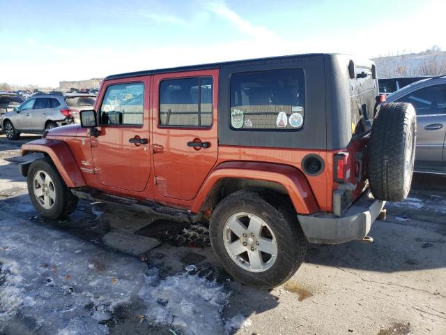 1J4GA59149L761544 - 2009 JEEP WRANGLER SAHARA ORANGE photo 2