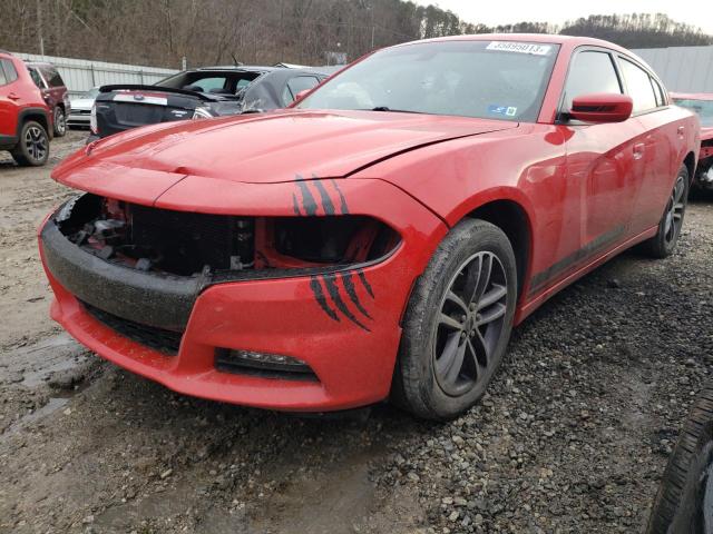 2C3CDXJG9KH675855 - 2019 DODGE CHARGER SXT RED photo 1