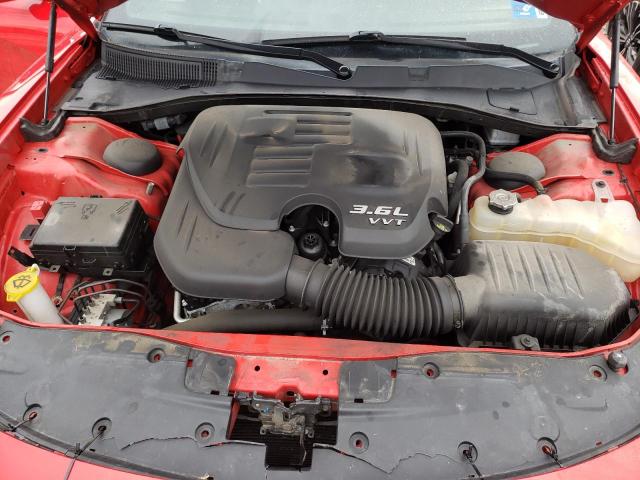 2C3CDXJG9KH675855 - 2019 DODGE CHARGER SXT RED photo 11