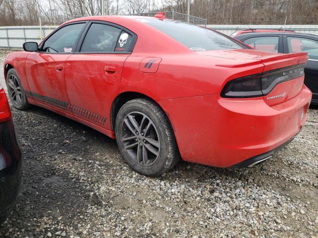 2C3CDXJG9KH675855 - 2019 DODGE CHARGER SXT RED photo 2