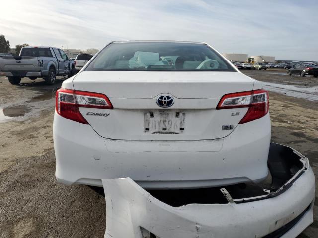 4T1BD1FK0DU091826 - 2013 TOYOTA CAMRY HYBRID WHITE photo 6