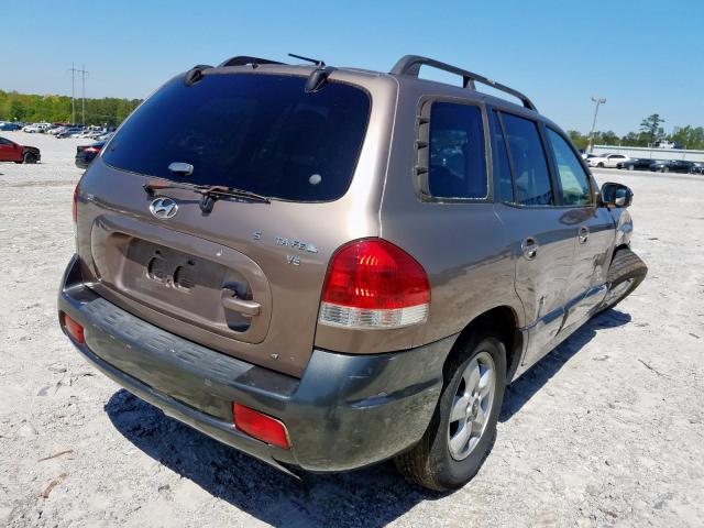 KM8SC73DX6U036900 - 2006 HYUNDAI SANTA FE GLS  photo 4