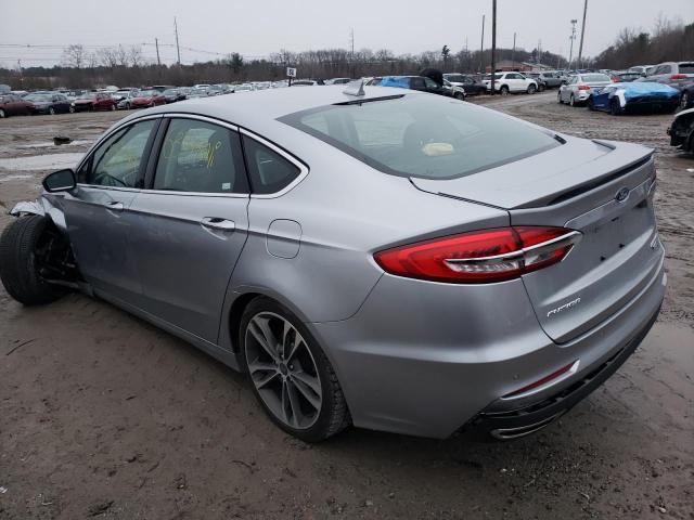 3FA6P0D99LR203557 - 2020 FORD FUSION TITANIUM GRAY photo 2