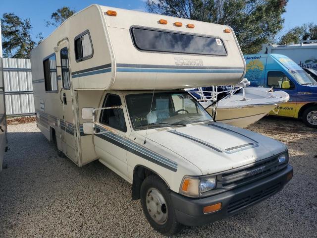 JT5VN94T8L0014227 - 1990 TOYOTA PICKUP CAB CHASSIS SUPER LONG WHEELBASE CREAM photo 1