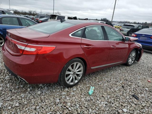 KMHFH4JG5FA473347 - 2015 HYUNDAI AZERA LIMITED RED photo 3