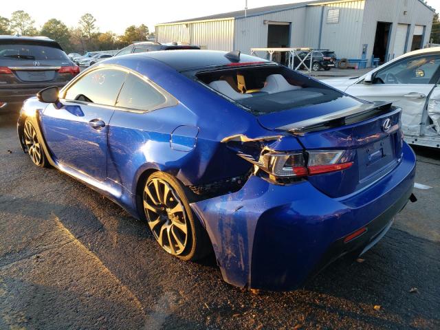 JTHHP5BC8F5001250 - 2015 LEXUS RC-F BLUE photo 2