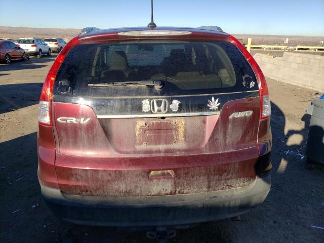 5J6RM4H70DL030912 - 2013 HONDA CR-V EXL MAROON photo 6