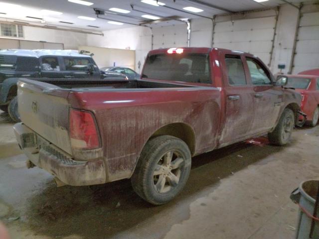 1C6RR7FT5KS531216 - 2019 RAM 1500 CLASS TRADESMAN BURGUNDY photo 3