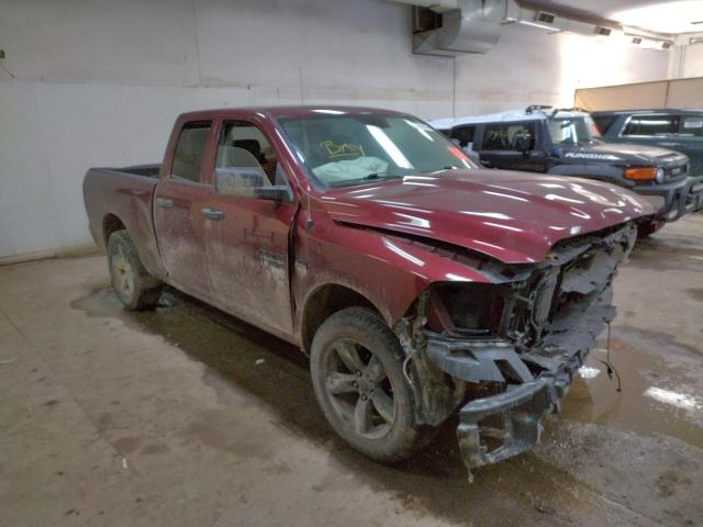 1C6RR7FT5KS531216 - 2019 RAM 1500 CLASS TRADESMAN BURGUNDY photo 4