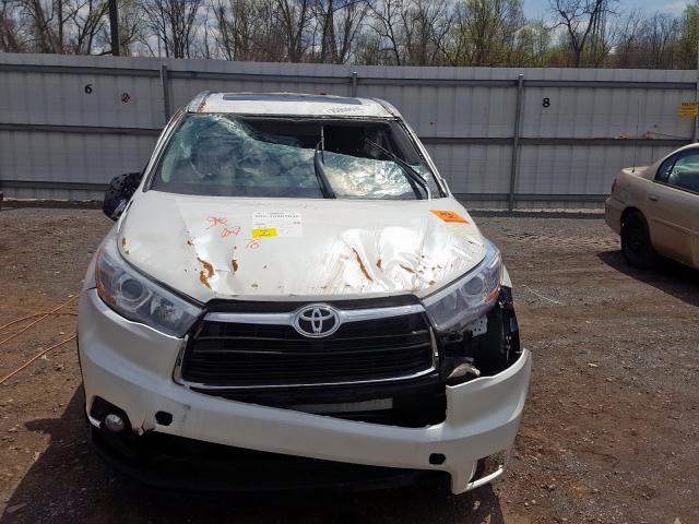5TDJKRFHXFS137985 - 2015 TOYOTA HIGHLANDER XLE  ფოტო 9