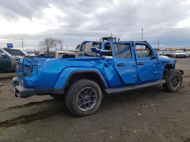 1C6HJTFG7LL170047 - 2020 JEEP GLADIATOR OVERLAND BLUE photo 3