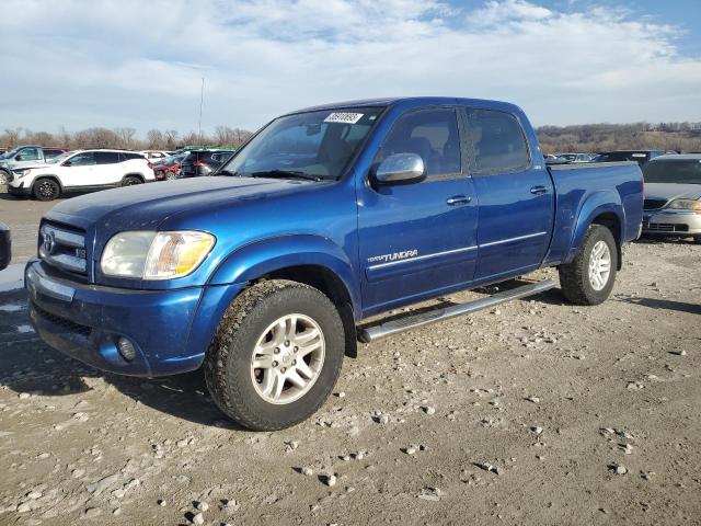 5TBDT44136S530206 - 2006 TOYOTA TUNDRA DOUBLE CAB SR5 BLUE photo 1
