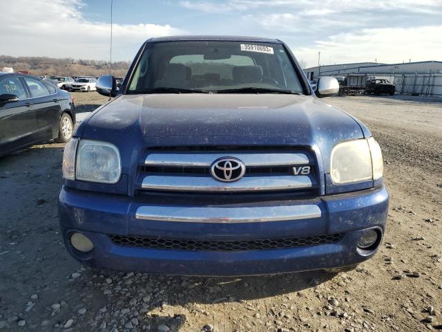 5TBDT44136S530206 - 2006 TOYOTA TUNDRA DOUBLE CAB SR5 BLUE photo 5