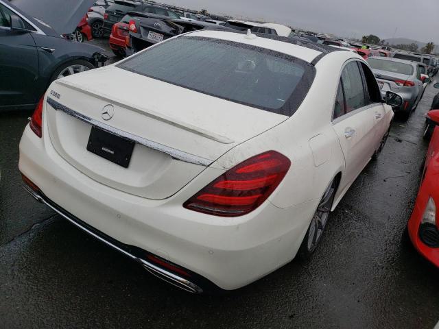 WDDUG8DB1KA496341 - 2019 MERCEDES-BENZ S 560 WHITE photo 3