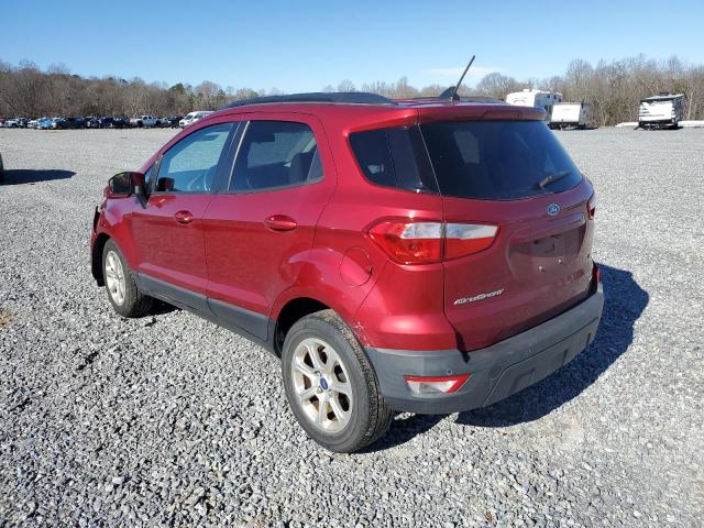 MAJ3P1TE5JC166297 - 2018 FORD ECOSPORT SE MAROON photo 2