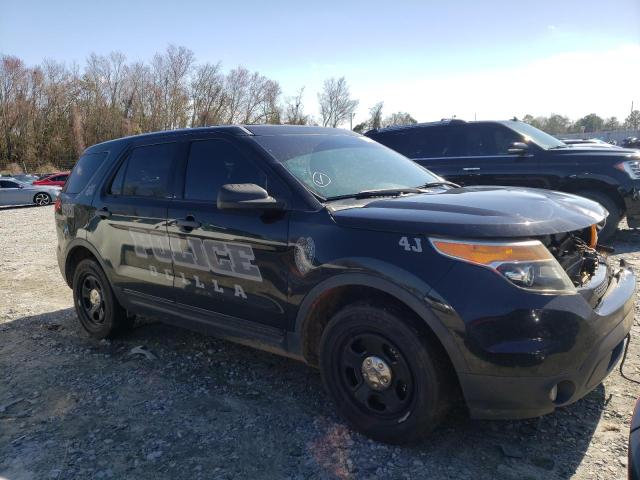 1FM5K8ARXEGA80929 - 2014 FORD EXPLORER POLICE INTERCEPTOR BLACK photo 1