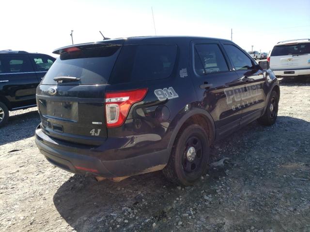 1FM5K8ARXEGA80929 - 2014 FORD EXPLORER POLICE INTERCEPTOR Schwarz Foto 4