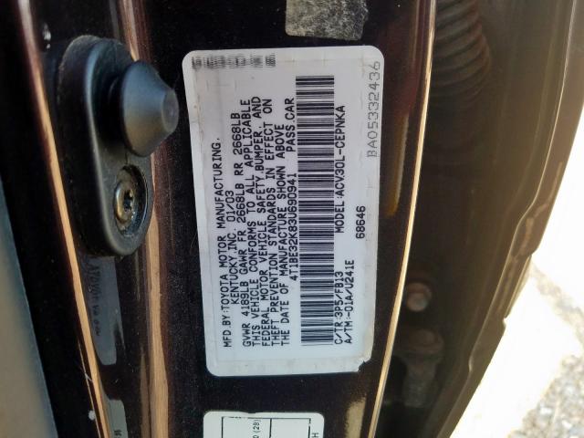 4T1BE32K83U690941 - 2003 TOYOTA CAMRY LE  photo 10