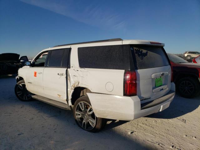 1GNSCHKCXKR181085 - 2019 CHEVROLET SUBURBAN C1500 LT WHITE photo 2