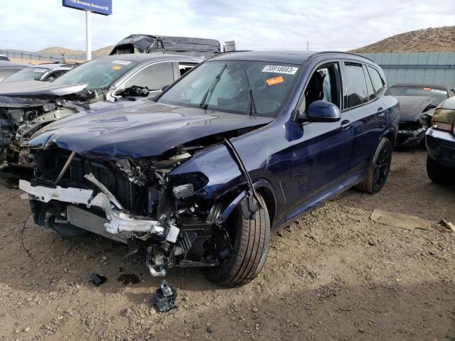 5UX43DP05N9J07990 - 2022 BMW X3 SDRIVE30I BLUE photo 1