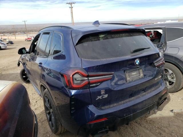 5UX43DP05N9J07990 - 2022 BMW X3 SDRIVE30I BLUE photo 2