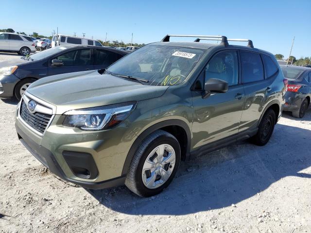 JF2SKAAC4KH427463 - 2019 SUBARU FORESTER GREEN photo 1