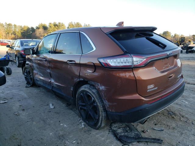 2FMPK4K94HBB98017 - 2017 FORD EDGE TITANIUM ORANGE photo 2