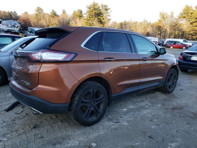 2FMPK4K94HBB98017 - 2017 FORD EDGE TITANIUM ORANGE photo 3