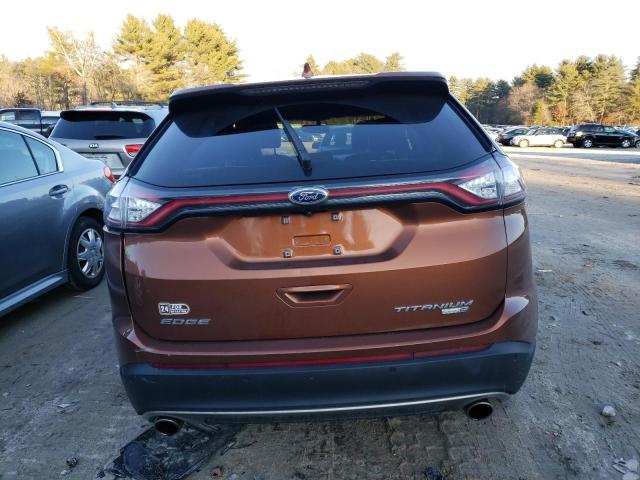 2FMPK4K94HBB98017 - 2017 FORD EDGE TITANIUM ORANGE photo 6