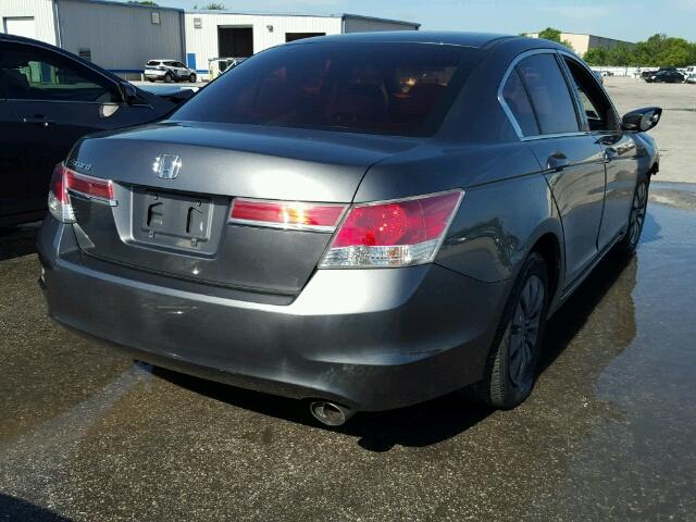 1HGCP2F34CA030382 - 2012 HONDA ACCORD LX GRAY photo 4