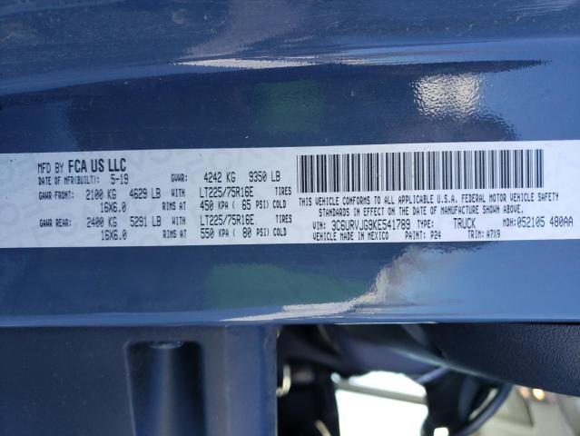 3C6URVJG9KE541789 - 2019 RAM PROMASTER 3500 HIGH ნაცრისფერი ფოტო 11