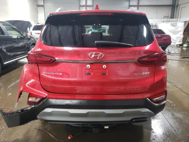 5NMS5CAA3LH187130 - 2020 HYUNDAI SANTA FE LIMITED RED photo 6