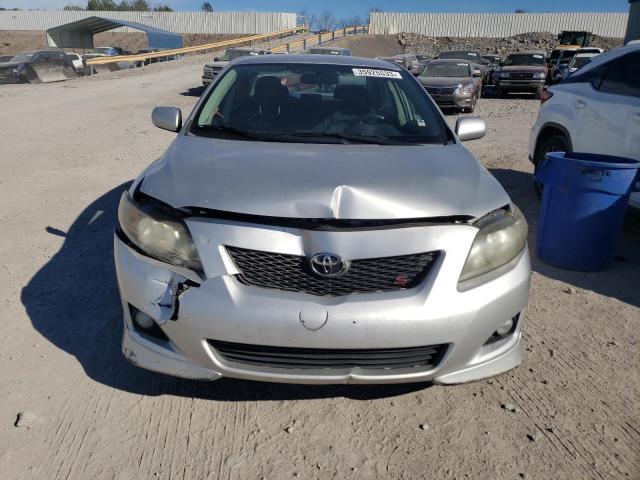 1NXBU4EE2AZ382675 - 2010 TOYOTA COROLLA BASE SILVER photo 5