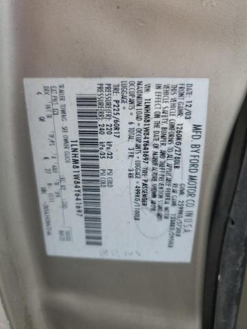 1LNHM81W84Y641697 - 2004 LINCOLN TOWN CAR EXECUTIVE Qızıl foto 12