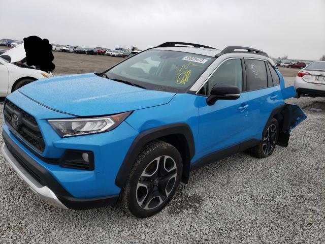 2T3J1RFV2KW030169 - 2019 TOYOTA RAV4 ADVENTURE BLUE photo 1