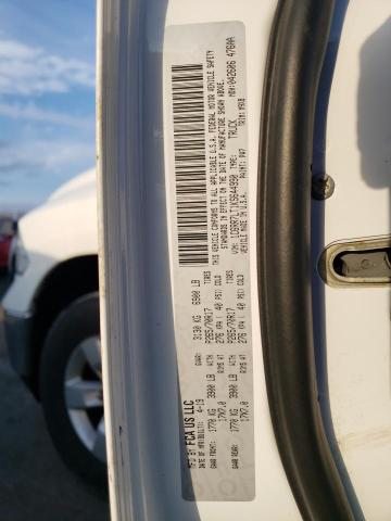 1C6RR7LT1KS644990 - 2019 RAM 1500 CLASS SLT თეთრი ფოტო 12