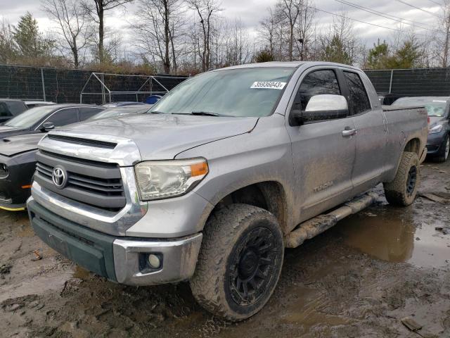 5TFRM5F17EX078136 - 2014 TOYOTA TUNDRA DOUBLE CAB SR/SR5 SILVER photo 1