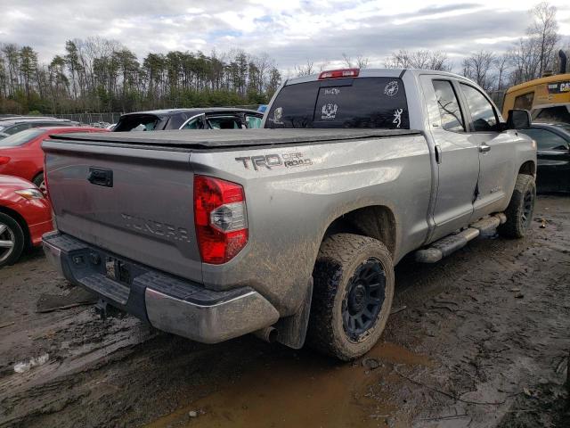 5TFRM5F17EX078136 - 2014 TOYOTA TUNDRA DOUBLE CAB SR/SR5 SILVER photo 3