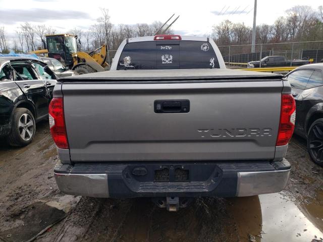 5TFRM5F17EX078136 - 2014 TOYOTA TUNDRA DOUBLE CAB SR/SR5 SILVER photo 6