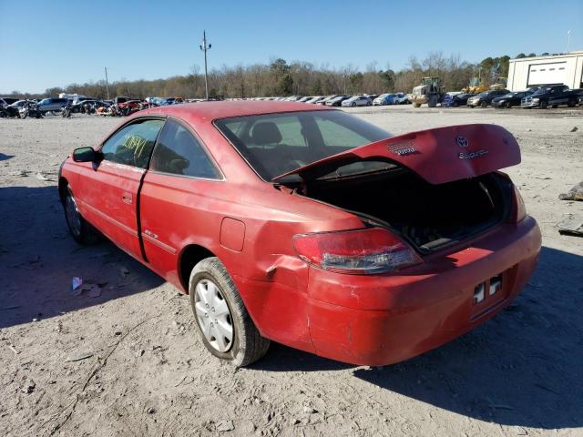 2T1CF22P2YC292916 - 2000 TOYOTA CAMRY SOLA SE RED photo 2